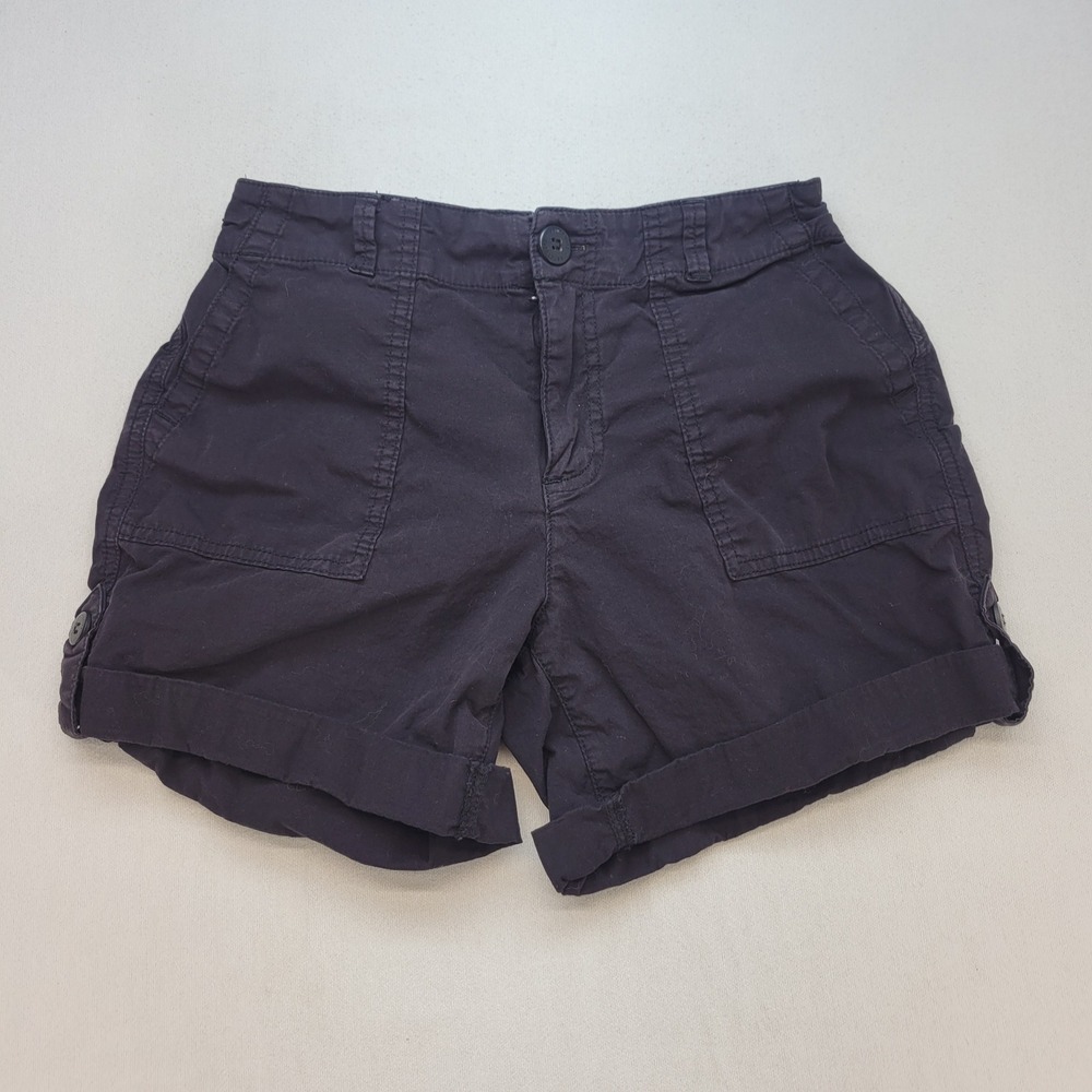 Sanctuary Shorts Women 24 Black Utility Cargo Elastic Back Standard Surplus